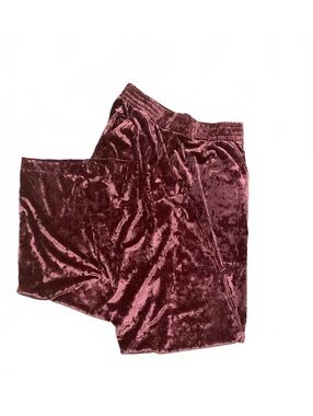 theGET Velvet Lounge Pants in Burgundy, Size M